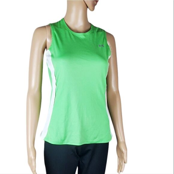 Adidas Green & White Athletic Tank Top - Picture 1 of 5